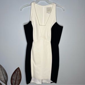 Mason White Black‎ Bodycon Sleeveless Dress